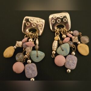 Vintage Pastel Dangle Earrings